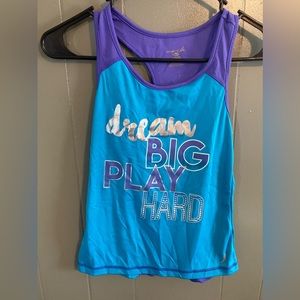 Exertek Girls M(10/12) Athletic Tank Taop